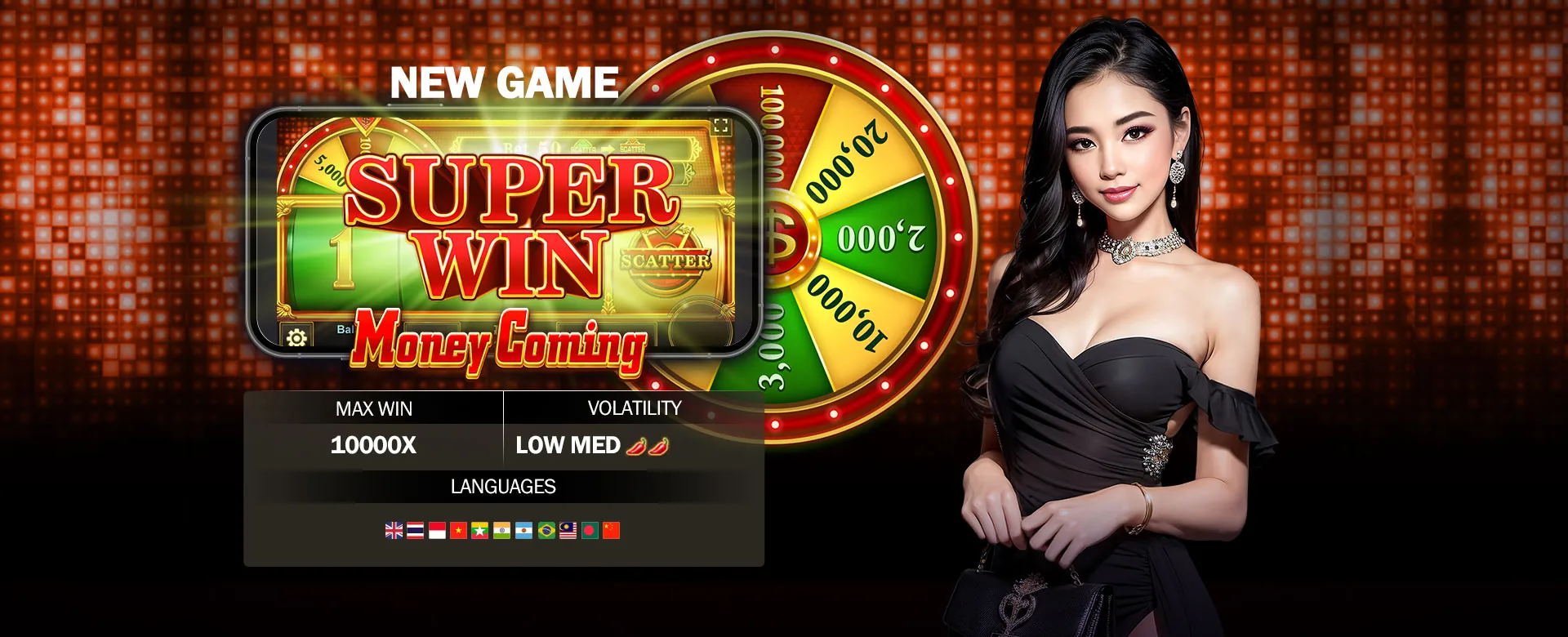 Dynamic sports stadium background for Spin Sports PH